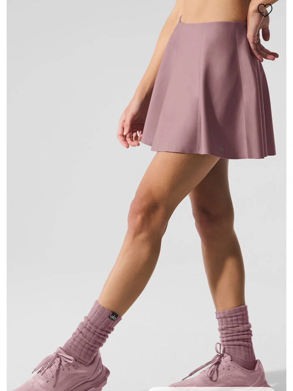 ALO Yoga Mauve Pink Skater Circle Skirt